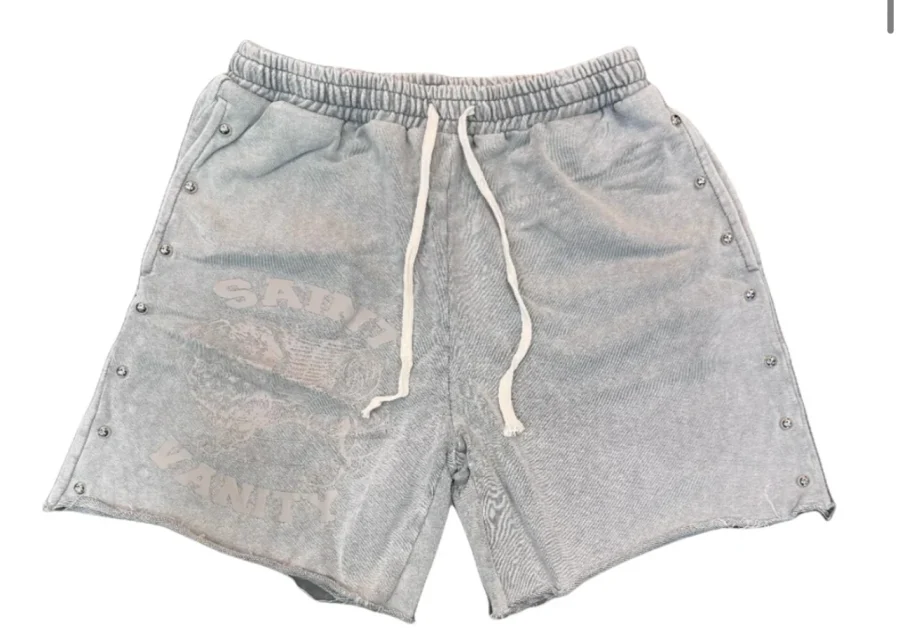 Saint Vanity Terry Grey Shorts Saint Vanity Terry Grey Shorts