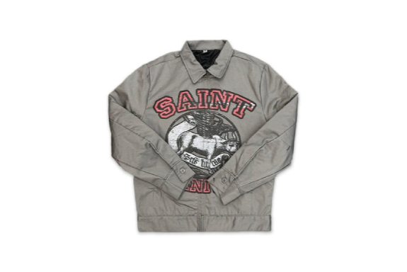 Saint Vanity Bull Work Grey Jacket Saint Vanity Bull Work Grey Jacket