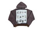 Saint Vanity Collage Patch Brown Hoodie