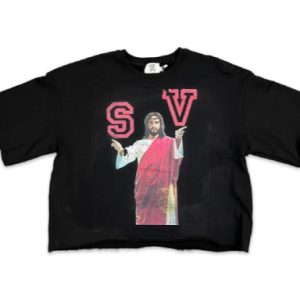 Saint Vanity Jesus Cropped T-Shirt