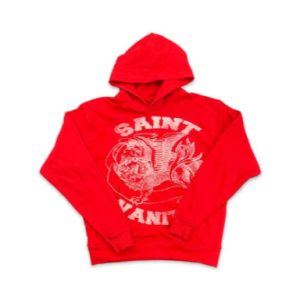 Red Saint Vanity White Logo Hoodie