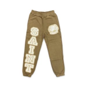 Saint Vanity Logo Tan Sweatpants