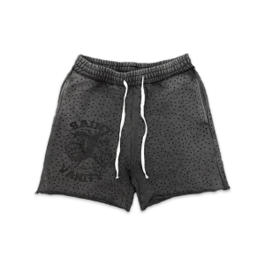 Saint Vanity VVS Logo Shorts Black Washed