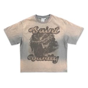 Saint Vanity Grey Jesus T-shirt