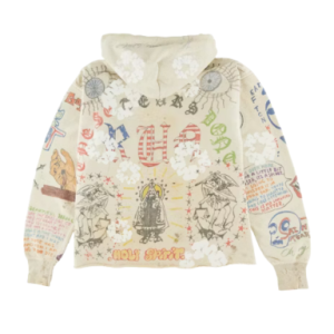 Saint Vanity x Denim Tears Graffiti Hoodie Grey