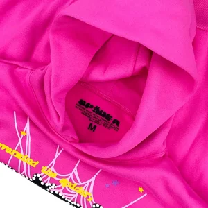 Sp5der Pink Hoodie