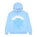 Sp5der Web Hoodie Sky Blue
