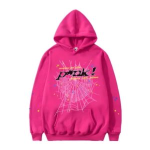 Sp5der Pink Hoodie