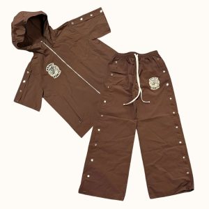 Saint Vanity Hooded Brown Tracksuit