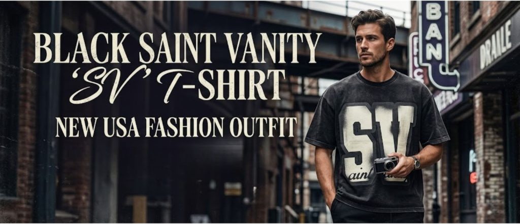 Black Saint Vanity SV T-shirt New USA Fashion Outfit